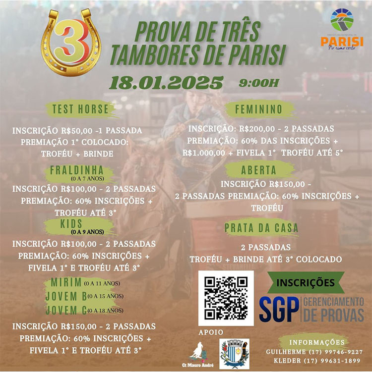 Prova de Três Tambores de Parisi (SP)