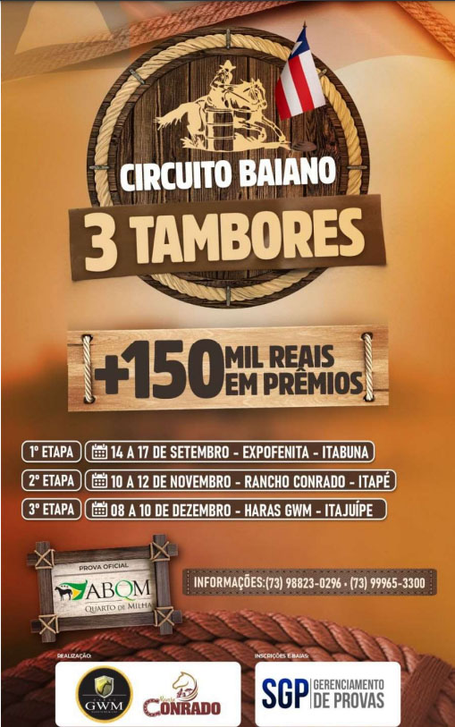 Etapa do Circuito Baiano de Três Tambores em Itabuna 